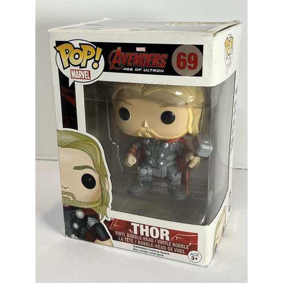 Funko POP! Marvel Avengers Age of Ultron Thor #69 Vinyl Figure Comics Superhero - Picture 2 of 12
